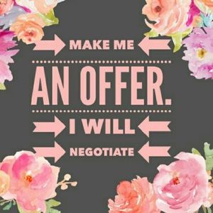 MAKE ME AN OFFER! I WILL NEGOTIATE 🛍️